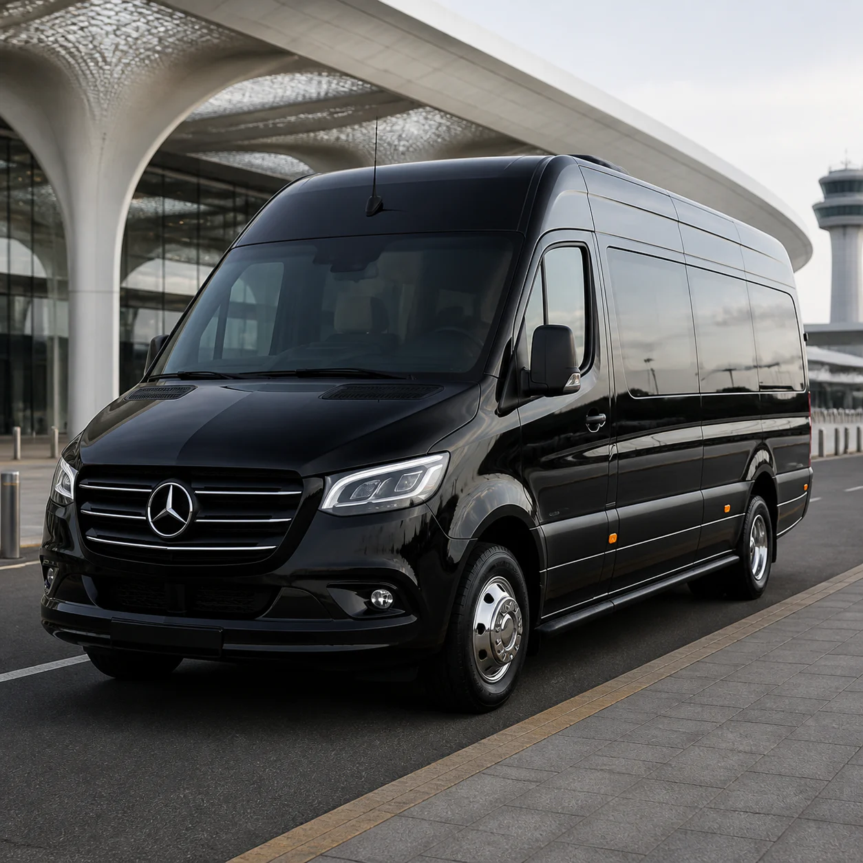 Private Minibus 10 — representative exterior view